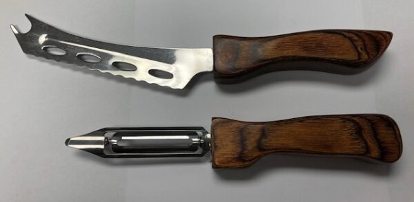 Chesse cutting Knife and Peeler Pair - Cocobolo